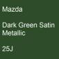 Preview: Mazda, Dark Green Satin Metallic, 25J.